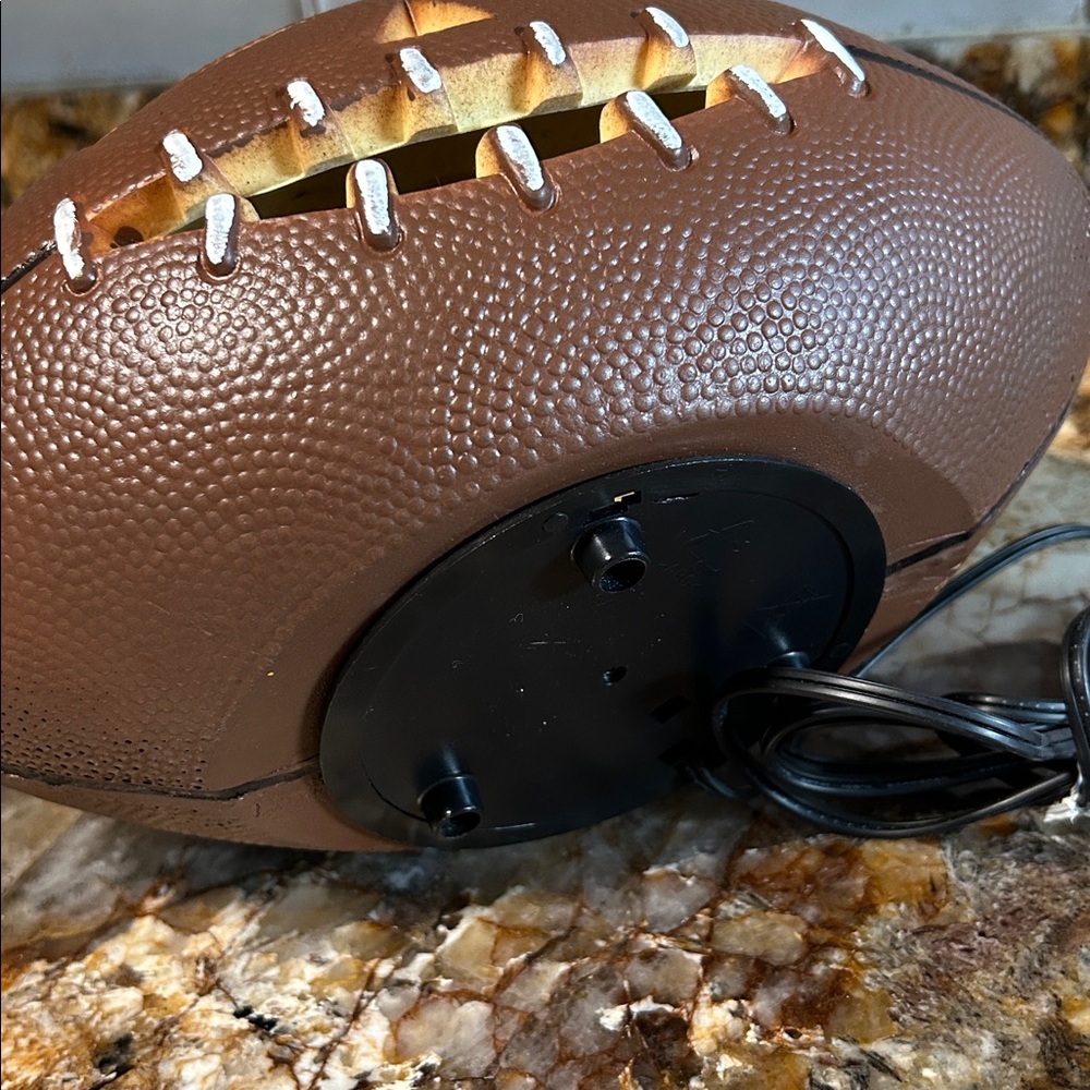 Vintage Football Light Up Jack O Lantern Pumpkin Halloween Blow Mold - Picture 7 of 10
